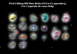 Pick 1 ✨ Shiny 6IV Max Stats Effort Legendary Hisuian Pokemon ✨ Legends Arceus - £1.55 GBP