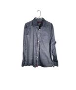 UNTUCKit Mens 100% Cotton Button Down Shirt Gray XL - $29.00