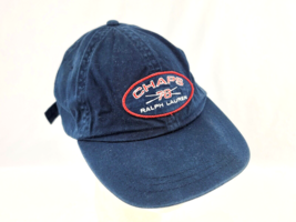 Vintage Chaps Ralph Lauren 78 Navy Blue Adjustable Strap/Snap Hat Adult ... - $19.79