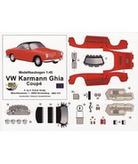 Papercraft - VW Karmann Ghia Coupé - Scale: 1:45 - £2.28 GBP