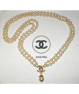 CHANEL VINT. 90’S TWO-STRAND LONG “NATURAL” PEARL NECKLACE,“CC”CLASP +PE... - £3,905.69 GBP