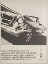 1962 Print Ad Champion Chrysler 300 H at Daytona International Speedway - £13.40 GBP