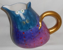 Studio Designworks WHIMSICAL CAT 64 oz Ceramic Pitcher - £31.15 GBP