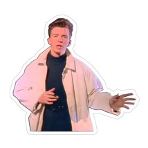 Rick Astley at His Best 3.5x3.3 Sticker Vinyl Decal Gift Car Bumper Lapt... - $109.97 MXN