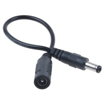 5.5X2.5Mm Male Plug To 5.5Mm X 2.1Mm Female Socket Dc Power Cable Cord - $17.99