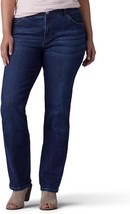 Lee Flex Motion Mid Rise Straight Jeans Womens 28W Blue Stretch NEW - £23.25 GBP