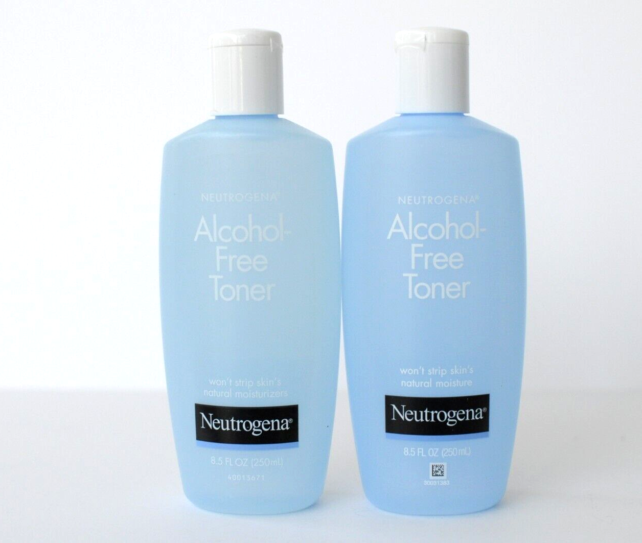 Neutrogena Alcohol Free Facial Toner 8.5oz Lot of 2 Blue Bottle Original Formula - $46.00