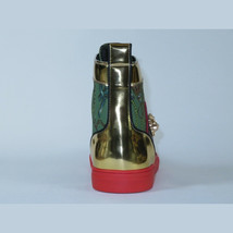 Mens High Top Shoes FIESSO by AURELIO GARCIA Chain Medusa Celebrity 2421 Green image 6