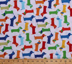 Dachshunds Dogs Puppies Urban Zoologie Kids Cotton Fabric Print BTY D575.71 - £8.89 GBP