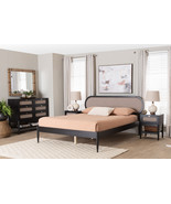 Marzenia Beige Fabric and Black Wood Queen 4Pc Bedroom Set w/Two nightst... - €1.096,27 EUR Marzenia Beige Fabric and Black Wood Queen 4Pc Bedroom Set w/Two nightst... - €1.096,27 EUR