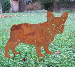French Bulldog Garden Stake or Wall Hanging, Pet, Memorial, Bull Dog, Garden, De - $45.99