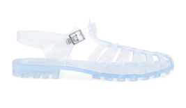 Clear Transparent 90s Retro Summer Beach Jelly Sandals WOMEN&#39;S SIZE MEDIUM (7/8) - £47.46 GBP