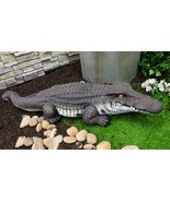 Large Realistic Prowling Alligator Crocodile Yard Garden Home Statue 39&quot;... - €171,25 EUR