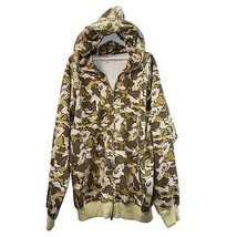 BAPE x Kaws cloud camo hoodie 2XL full zip sweatshirt A Bathing Ape Mens  - £218.96 GBP