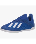 Adidas X 19.3 In Soccer Football Shoes Kids 2 Royal Blue EG7170 Sz 12 - £15.92 GBP