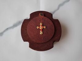 Christian Orthodox Wooden Box With Cross On The Top For Incense And Briq... - €26,42 EUR