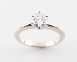 0.71 Rotondo Diamante Solitario 14k Oro Bianco Fidanzamento Ring GIA Cert Misura - £2,861.05 GBP