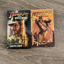 Indiana Jones 2 Book Lot The White Witch &amp; Dinosaur Eggs Paperback Books - £30.37 GBP