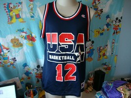 Vintage 90&#39;s USA Olympics Dream Team Dominique Wilkins NBA Champion Jersey 44 - £91.00 GBP