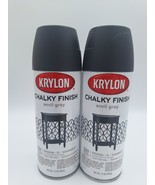 Krylon Chalky Finish Anvil Gray 4104 Spray Paint 12 Oz New 2 Cans - $48.65 CAD