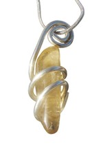 Kundalini African Congo Citrine Lemurian Pendant, Genuine South Africa #303 - $62.00 CAD