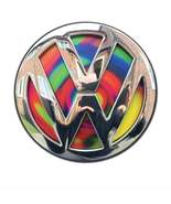 VW Golf Rabbit Tie Dye Psychedelic Rear Badge Inserts Emblem gti R32 - £12.57 GBP