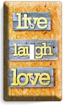 Live Laugh Love Rustic Country 1GANG Light Switch Wall Plate Home Room Art Decor - £9.26 GBP