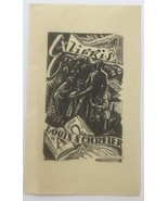 Ex Libris Bookplate for Louis Schreier, Pencil Signed - $27.41 CAD