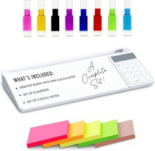 Desktop White Dry Erase Board with Basic Calculator Glass Computer Desktop - $543.11 MXN