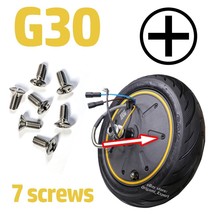 7x Wheel Cover Screws Phillips Head Ninebot MAX G30 Scooter Bolts M410 - $55.45 MXN