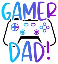 Game dad! Vinyl Decal Sticker UV &amp; Water Proof Water Bottle Bumper Windo... - $110.18 MXN