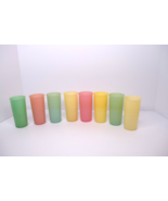 Vintage Tupperware Pastel Tumblers Cups 6 oz Juice Glasses - $20.84 CAD