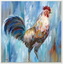 Farm Rooster Contemporary Painting Morning Country Bird, Designed By Nan Wall - £31.41 GBP