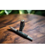 Genuine Snake Skin Capped Pen with Chrome &amp; Gold Accents | Unique Writin... - $89.99