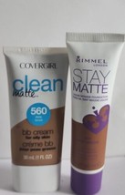 2 COVERGIRL Clean Matte BBCream560 Deep/Rimmel Stay Matte Foundation 504 Deep Mo - $11.75