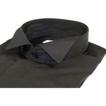 Mens CEREMONIA Tuxedo Formal Shirt 100% Cotton Turkey Slim Fit #stn 15 aty black image 8