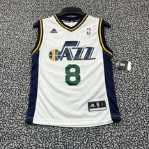 Utah Jazz Williams #8 Jersey Shirt Youth Small 8 Adidas NBA V-Neck New S - $68.50 CAD
