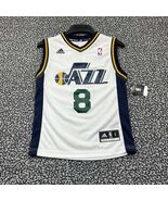 Utah Jazz Williams #8 Jersey Shirt Youth Small 8 Adidas NBA V-Neck New S - $893.43 MXN
