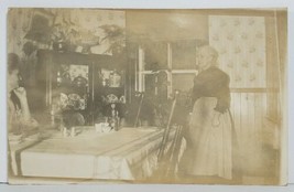 Rppc Elderly Ladies Pose in a Typical Small Family Dining Room Postcard N14 - £10.97 GBP