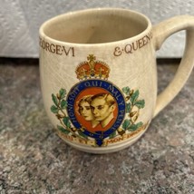 King George VI Queen Elizabeth Coronation 1937 Coffee Tea Mug Official E... - $23.03