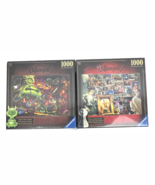 Disney Villainous Ravensburger Puzzle Lot 1000 Piece Horned King Cruella... - €34,47 EUR