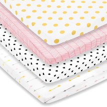 Pack N Play Sheets  Premium Pack And Play Sheets 4 Pack  100% Super Soft... - £30.19 GBP