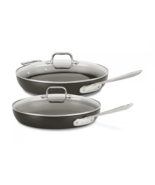 All-Clad HA1 Hard Anodized Non Stick Fry Pan Set 4 Pc, 10, 12 Inch, with... - £56.57 GBP