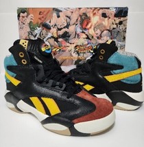 Reebok Shaq Attaq Mens US 10 Street Fighter Collab Black White Yellow Re... - £146.40 GBP