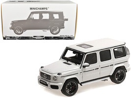 2018 Mercedes-Benz AMG G63 White w Sunroof 1/18 Diecast Car Minichamps - $234.67