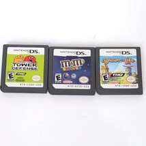 Lot of 3 Nintendo DS Tower Defense Drawn To Life M&amp;M Break Em Video Games - £13.44 GBP