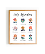 Inspiring Floral Wall Art Flowers Illustration Home Decor - Digital Down... - $1.19