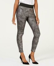 I.n.c. Shaping Pebble-Texture Faux-Leather Smoothing Leggings - £14.42 GBP