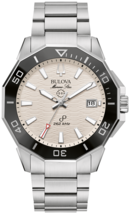 Bulova Marine Star Precisionist Mens White Dial Watch 96B426 - $787.05