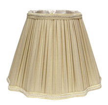 12" Pearl Grey Slanted Fancy Square Shantung Lampshade - $127.10